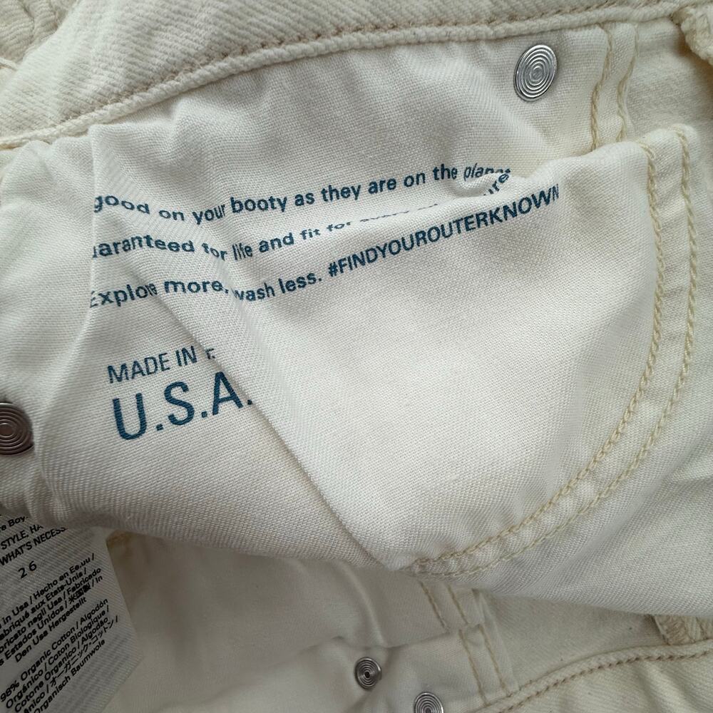 Outerknown S.E.A. Fillmore Boyfriend Jeans SZ 27 NWT Salt Organic Cotton Stretch - Picture 14 of 16